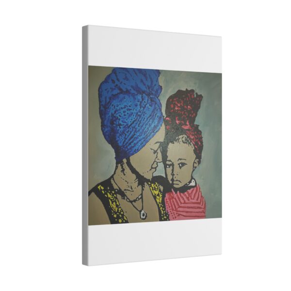 Afro Royalty Portrait - Mother and Child Giclée Print Canvas