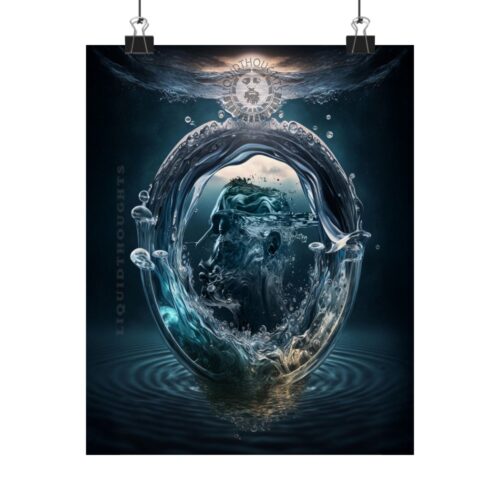 Liquidthoughts Crown – Matte Vertical Poster – Artistic Wall Decor for Home & Office