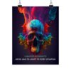 Colorful Skeleton – Matte Poster – ‘Liquidthoughts’ Inspirational Wall Decor