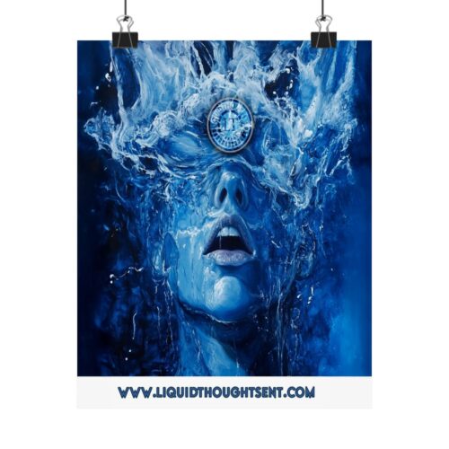 Drenched in Thought – Vertical Matte Poster