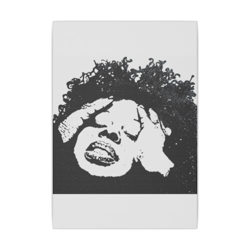 Angie Stone - Unbothered Afro Queen - Emotional Expression Giclée Print Canvas Art