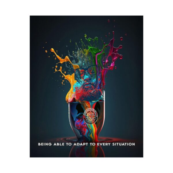Colorful Cup – Matte Vertical Poster – Adapt to Every Situation Decor