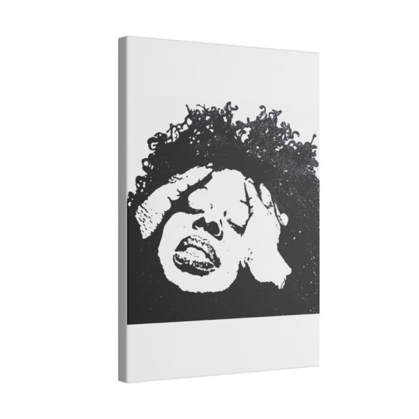 Angie Stone - Unbothered Afro Queen - Emotional Expression Giclée Print Canvas Art