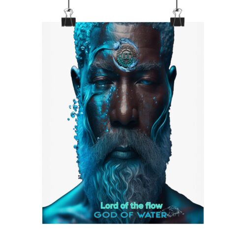God of Water – Matte Poster – Lord of the Flow Art