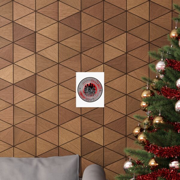 P.O.C Podcast – Red Circle City – Matte Vertical Poster