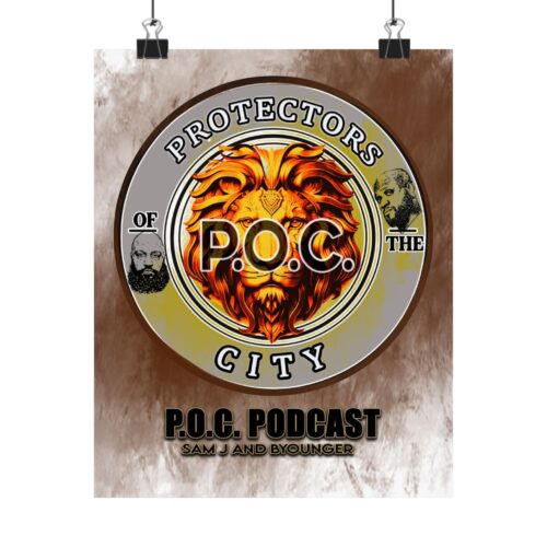 P.O.C Podcast – Citadel Lion – Matte Vertical Poster