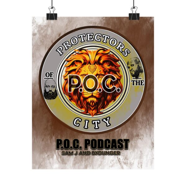 P.O.C Podcast – Citadel Lion – Matte Vertical Poster