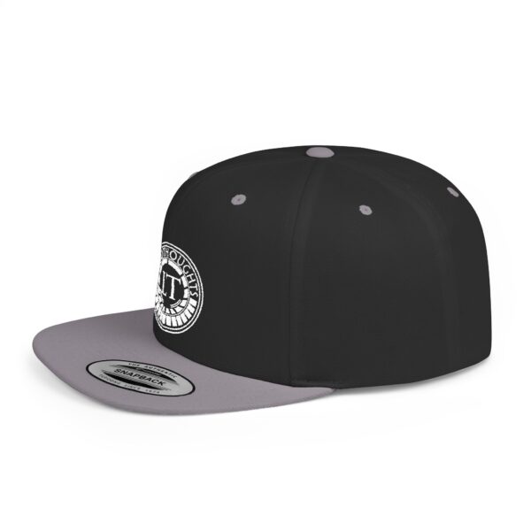 Liquidthoughts Flat Bill Snapback Hat (White Logo)
