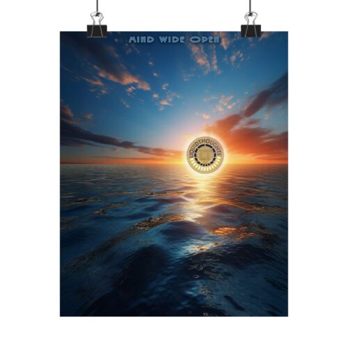 Beyond the Horizon – Matte Ocean Glow Poster