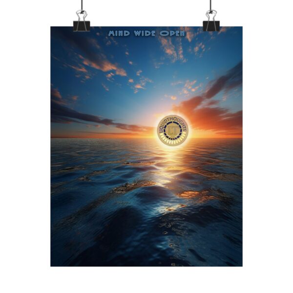 Beyond the Horizon – Matte Ocean Glow Poster