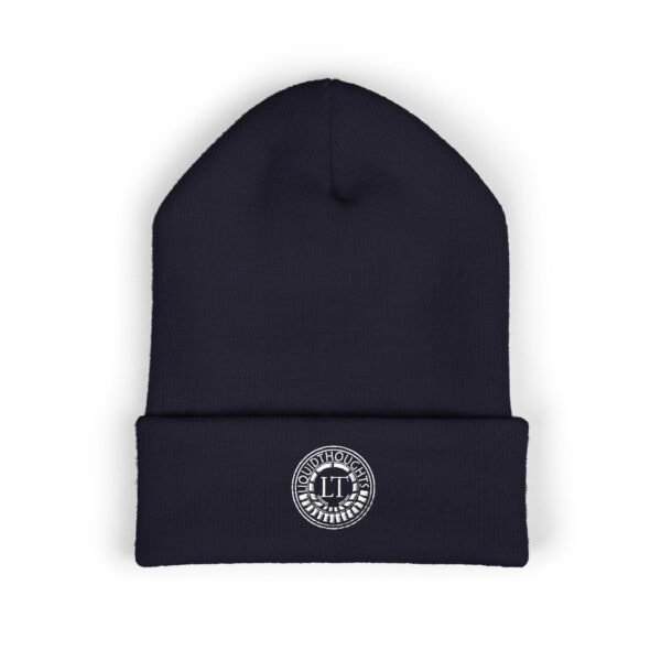 Liquidthoughts Cuffed Beanie (White Logo)