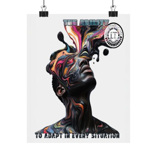 Adapt – Abstract Flow Poster – The Power to Evolve in Any Situation