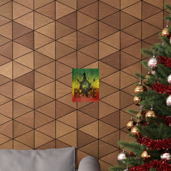 Roots Reggae Lion – Rasta Poster – Vibrant Jamaican Music Wall Art