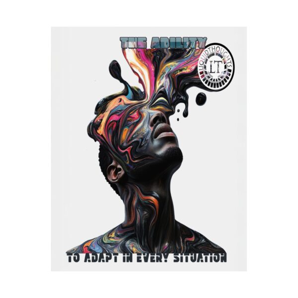Adapt – Abstract Flow Poster – The Power to Evolve in Any Situation