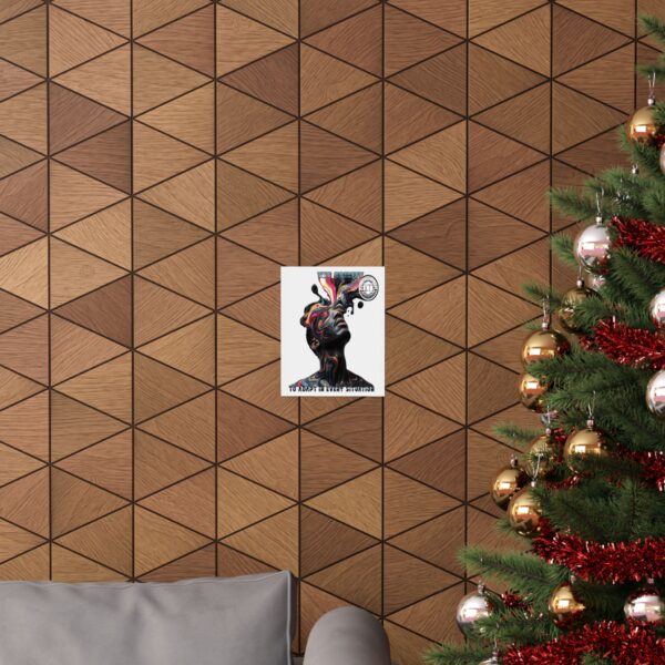 Adapt – Abstract Flow Poster – The Power to Evolve in Any Situation